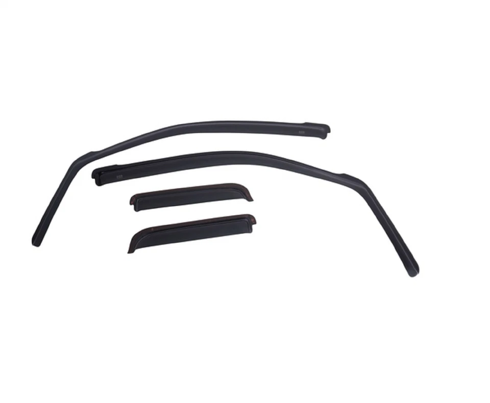 EGR 575151 Dark Smoke In-Channel Window Visors Set of 4 for Jeep Wrangler JKU Foto 1 de 4
