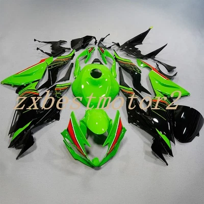 Green Black Fairing Kit w/Tank Cover For Kawasaki Ninja ZX6R 2019-2023 ZX 636 - Image 1 of 4