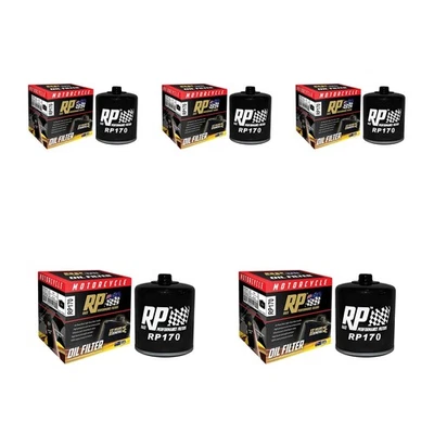 5 Pack RP Oil Filter for Harley 883 Sportster R 2002-2007 - Imagem 1 de 2