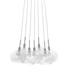 ET2 E20114 Clear Starburst 12" 7-Light Pendant - Picture 1 of 5