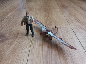 Jurassic World Owen Grady 3.75" Figure & Dimorphodon Hasbro JW - Picture 1 of 10