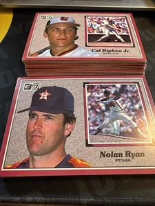 1983 DONRUSS 3" X 5" ACTION ALL-STARS COMPLETE 60 CARD SET - Picture 1 of 2