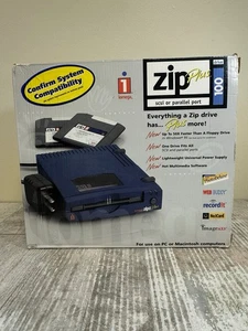iomega Zip 100 Drive Plus External Brand New Open Box Complete See Pictures - Afbeelding 1 van 12