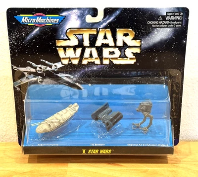 De colección Nuevo 1996 Star Wars V #2 Micro Máquinas Paquete de 3 Set Rebel Transport Tie Bomber Foto 1 de 4