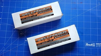 2 Stück Wellpower lipo akku ultima 4000 mAh / 4s 50C  unbenutzt neu - Bild 1 von 3