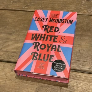 Red, White & Royal Blue Casey McQuiston: SIGNED  HB Sprayed Edges Waterstones Ed - Picture 1 of 13