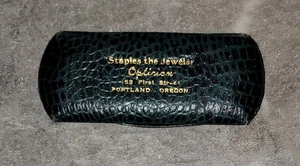 Antique Eyeglasses Case Staples The Jeweler Optician Portland Oregon USED - Picture 1 of 5