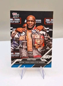MIKE TYSON 2024 TOPPS 8/49 BLACK NOW BOXING # 1, SP TRADING CARD - Picture 1 of 6