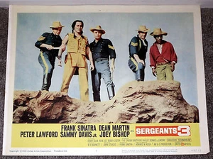 SERGEANTS 3 orig lobby card DEAN MARTIN/FRANK SINATRA/HENRY SILVA 11x14 poster - Picture 1 of 1