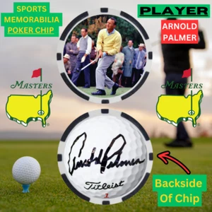 ARNOLD PALMER - MASTERS WINNER  - POKER CHIP  - **SIGNED/AUTO** - Picture 1 of 2