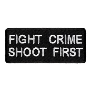 Primer parche Fight Crime Shoot, parches divertidos - Imagen 1 de 3