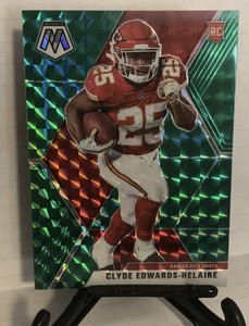 Clyde Edwards Helaire RC Rookie 2020 Panini Prizm Green Mosaic #212
