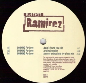 KAREN RAMIREZ - LOOKING FOR LOVE - 90S DANCE HOUSE - 12” VINYL RECORD DJ - Imagen 1 de 3