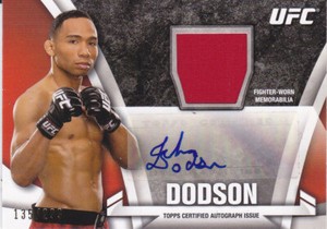 JOHN DODSON - 2013 Topps UFC Knockout Autographed Relic Card #KAR-JD (#135/299)