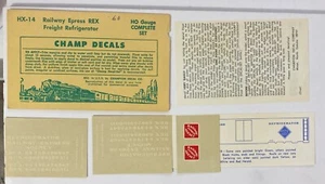 Champ Decals HX-14 Railway Express REX Freight Refrigerator HO Scale - Picture 1 of 1
