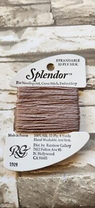 Rainbow Gallery Splendor Dark Beige 928 100% Silk 8 Yards Needlework - Picture 1 of 3