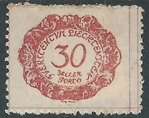 1920 LIECHTENSTEIN STEUERMARKEN 30 H VIELFALT DOPPELTE LINIE MH * - R29-6 - Bild 1 von 1