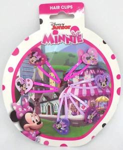 Juego de Disney Minnie Mouse - 6 clips para el cabello - con licencia oficial - 6 clips para el cabello - Imagen 1 de 1
