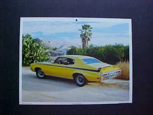 1970 Buick Skylark GSX photo from vintage NOS calendar--very nice '70 GS-X 455 - Picture 1 of 1