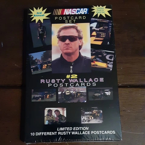 10-Nascar Postcards #2 Rusty Wallace Cover