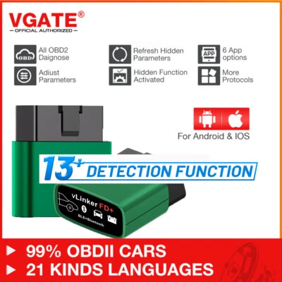 Vgate OBD2 Scanner vLinker FD + ELM327 Bluetooth 4.0 Autodiagnose für Ford/Mazda - Bild 1 von 4