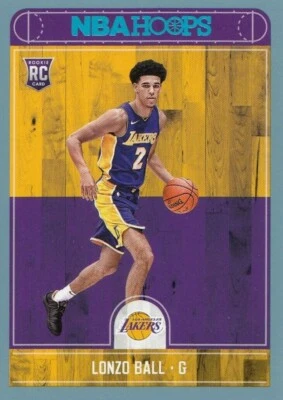 2017-18 Hoops Los Angeles Lakers Lonzo Ball Mint Rookie RC #252 Rare Blue SP - Image 1 of 2