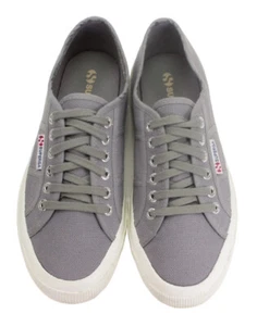 Superga Unisex Cotu Classic Sneaker Grey Lace Up Shoes Size Euro 35 3.5M 5W Kids - Picture 1 of 13