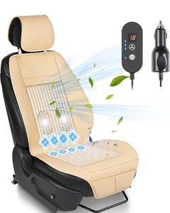 1Pcs Cooling Car Seat Cover Front Seat, 12V-24V Ventilated Cooling Car Seat Cush - Picture 1 of 7