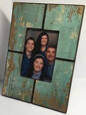 Frame barn wood photo rustic country easel primitive blue