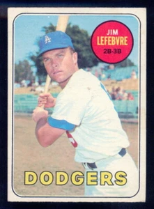 1969 TOPPS OPC O PEE CHEE MLB BASEBALL #140 JIM LEFEBVRE NM L A DODGERS Card - Picture 1 of 2