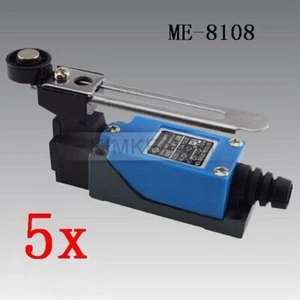 5x Interruptor de Micro Límite Palanca de Rodillo Ajustable Giratorio Momentáneo ME-8108 Nuevo - Imagen 1 de 2