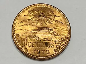1973 MEXICO 20 CENTAVOS COIN KM#439, BRONZE CIRCULATED - Picture 1 of 7