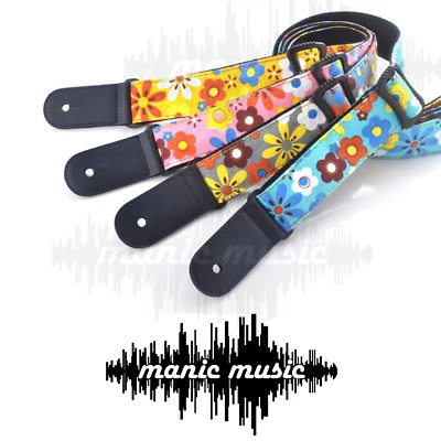 Ukulele Ukelele Shoulder Strap Adjustable Cotton Colourful Classic Design  - image 1 of 3