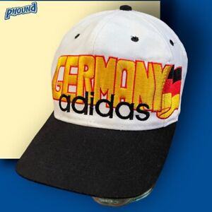 Vtg 90s 1994 Adidas World Cup 94 Germany Soccer Big Logo Flag Snapback Hat cap