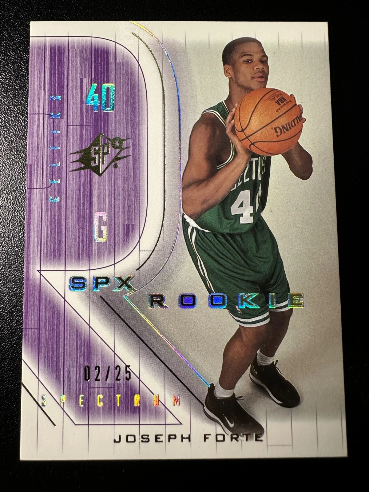 2001-02 SPx Rookie Spectrum /25 Joseph Forte