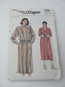 vintage vogue patterns 9182 Dress Size 14-16-18 (O) - Picture 1 of 7