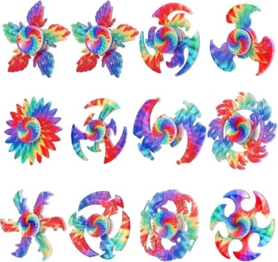 Paquete de 12 Fidget Spinners coloridos, Spinner manual de alta velocidad bolsas - Image 1 of 4