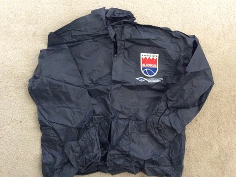 Vintage 80s Kansas City Kings Nylon Jacket Sacramento Kings Cover