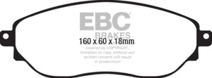 EBC Ultimax Front Brake Pads for Nissan NV300 1.6 Twin TD (125 BHP) (2016 on) - Picture 1 of 1