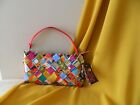 New NAHUI OLLIN Arm Candy Clutch Bag Multicolored Recycled Material W904 Mexico