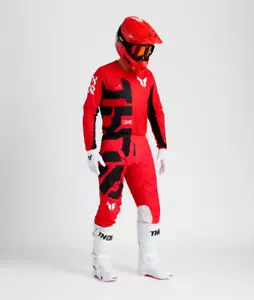 Thor Launchmode Forge Motocross Gear Set - Jersey & Pant - Red/Black - Picture 1 of 12