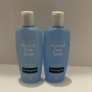 Neutrogena Alcohol Free Facial Toner 8.5oz Lot of 2 Blue Bottle Original Formula