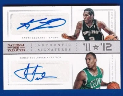 2012-13 National Treasures #59 Kawhi Leonard /J Sullinger DUAL AUTOS /49 - Image 1 of 2