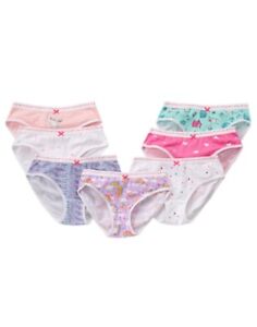 NWT Gymboree Girls Panties Underwear 7pair 7 days of the week XXS, XS,S