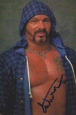 Perry Saturn Signed 1998 Panini WCW/nWo PhotoCards 4x6 Rookie Card #106 WWE RC