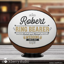 Ring Bearer Basketball Proposal Gift for Wedding Party Personalized Custom