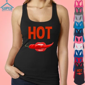 HOT Red Pepper TANK TOP Lady Red Sexy Hot Shirt Tank Top - Picture 1 of 8