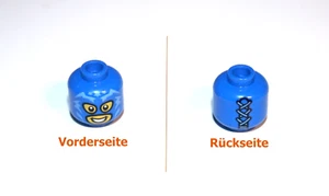 1x LEGO® Kopf zweiseitig Wrestler Maske hinten geschnürt 3626pb3805 NEU Blau - Bild 1 von 1