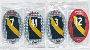 2009 AFL Footy Kickers RICHMOND Set of 4 (Sealed) - Picture 1 of 1