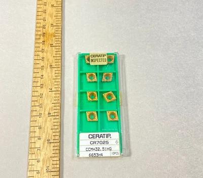 CERATIP CR7025 CCMH32.51HQ Indexable Carbide 10 Inserts - Image 1 of 4
